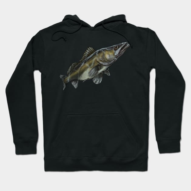 Walleye Hoodie by Sandarmi